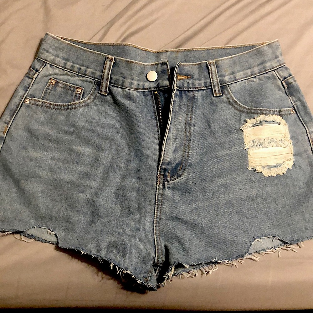 Denim shorts